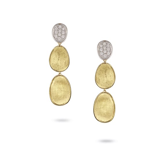 Pendientes Marco Bicego Mujer Lunaria in Oro amarillo Diamante 0.40 Ct OB1465-B - OB1465-B